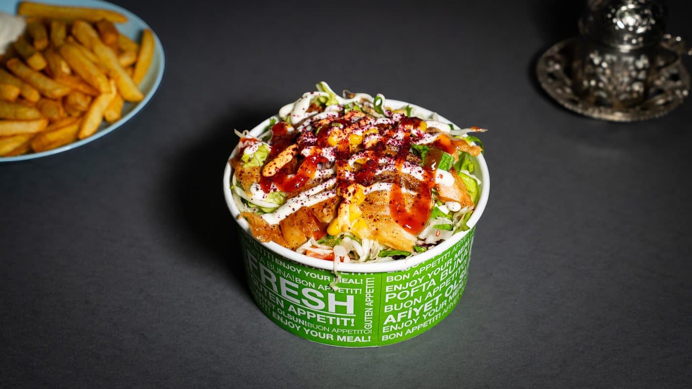 Doner box pui + cartofi pai